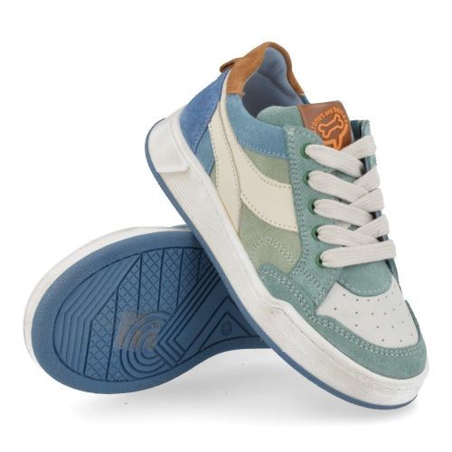 Stones and bones sneakers kaki Jongens ( - Revin kaki blauwe sneakerRevin) - Junior Steps