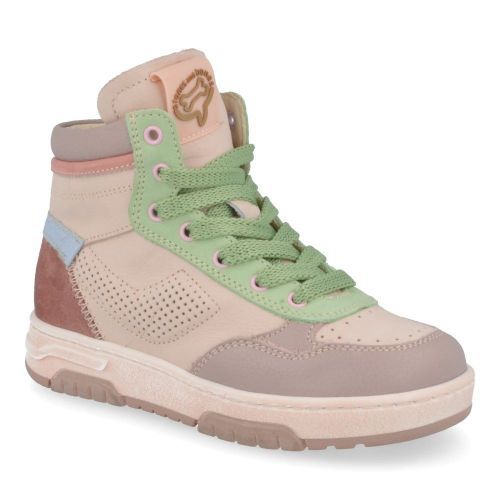 Stones and bones sneakers roze Meisjes ( - ricet roze groen sneakerricet) - Junior Steps