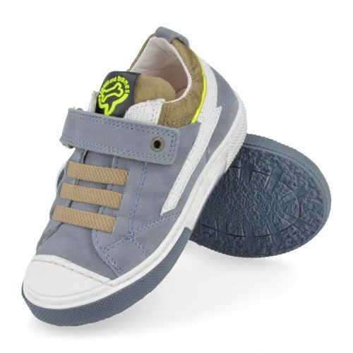 Stones and bones sneakers jeans bl Jongens ( - ronet blauwe sneaker met stootneusronet) - Junior Steps