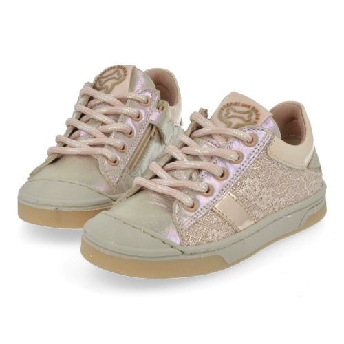 Stones and bones sneakers roze Meisjes (roze sneaker met rubberen top - dally 5447) - Junior Steps