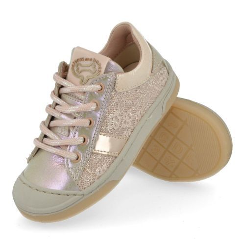 Stones and bones sneakers roze Meisjes (roze sneaker met rubberen top - dally 5447) - Junior Steps