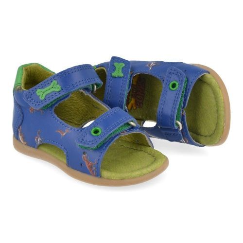 Stones and bones sandalen blauw Jongens ( - sico blauw sandaaltje met dinoprint4314) - Junior Steps