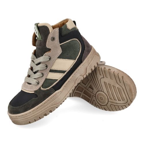 Stones and bones sneakers groen Jongens (Sneaker donker groen suéde - Moldy 5499) - Junior Steps