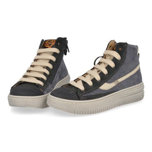 Stones and bones sneakers grijs Jongens (sneakers donker grijs met bescherm top - mistra 5303) - Junior Steps