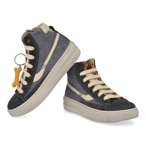 Stones and bones sneakers grijs Jongens (sneakers donker grijs met bescherm top - mistra 5303) - Junior Steps