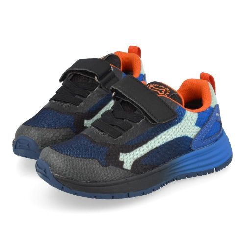 Stones and bones sneakers blauw Jongens (sneakers blauw met velcrosluiting - swift 4928) - Junior Steps