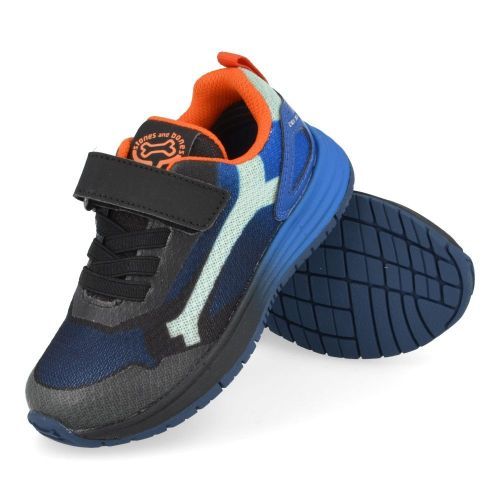 Stones and bones sneakers blauw Jongens (sneakers blauw met velcrosluiting - swift 4928) - Junior Steps