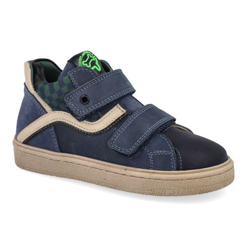 Stones and bones sneakers blauw Jongens (sneakers blauw suède met bescherm top - Ideal 5512) - Junior Steps