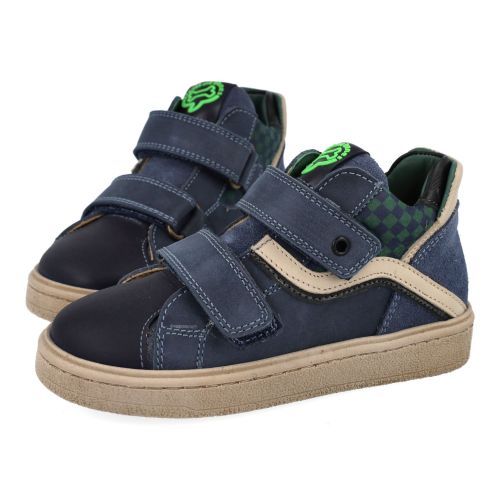 Stones and bones sneakers blauw Jongens (sneakers blauw suède met bescherm top - Ideal 5512) - Junior Steps