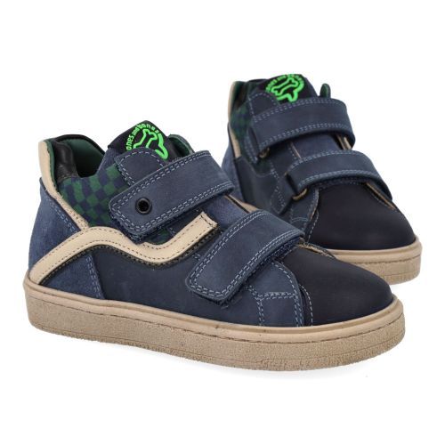 Stones and bones sneakers blauw Jongens (sneakers blauw suède met bescherm top - Ideal 5512) - Junior Steps