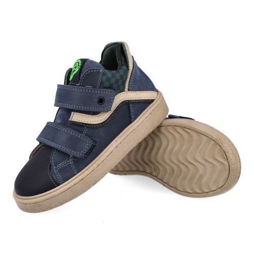 Stones and bones sneakers blauw Jongens (sneakers blauw suède met bescherm top - Ideal 5512) - Junior Steps