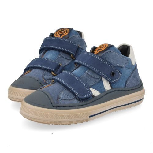 Stones and bones sneakers blauw Jongens (sneakers blauw suède met bescherm top - loris 5391) - Junior Steps