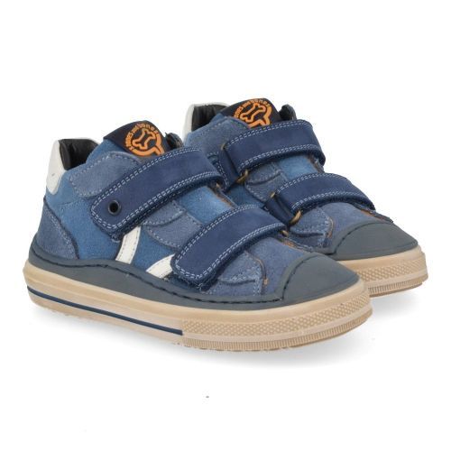 Stones and bones sneakers blauw Jongens (sneakers blauw suède met bescherm top - loris 5391) - Junior Steps