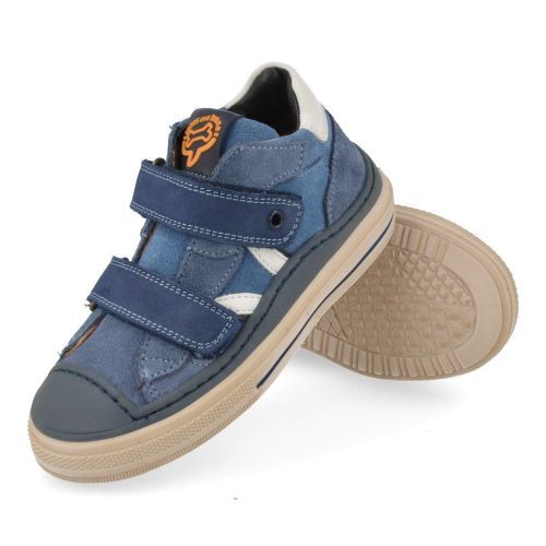Stones and bones sneakers blauw Jongens (sneakers blauw suède met bescherm top - loris 5391) - Junior Steps