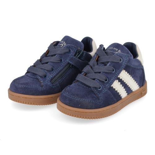 Stones and bones sneakers blauw Jongens (sneakers blauw suède  - naif 5318) - Junior Steps