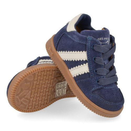 Stones and bones sneakers blauw Jongens (sneakers blauw suède  - naif 5318) - Junior Steps