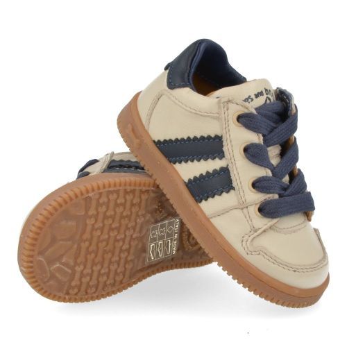 Stones and bones sneakers ecru Jongens (sneakers ecru leder  - naif 5318) - Junior Steps
