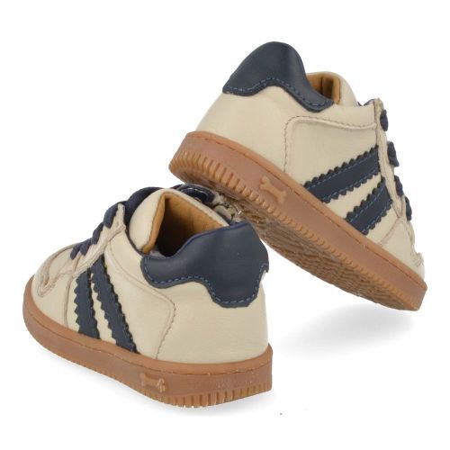 Stones and bones sneakers ecru Jongens (sneakers ecru leder  - naif 5318) - Junior Steps