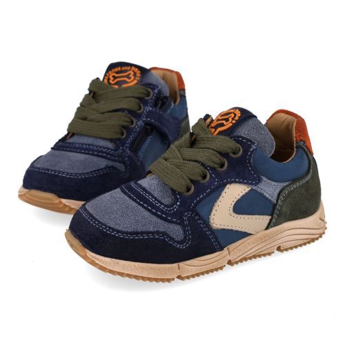 Stones and bones sneakers jeans bl Jongens (sneakers jeans blauw suède  - Coly 5464) - Junior Steps