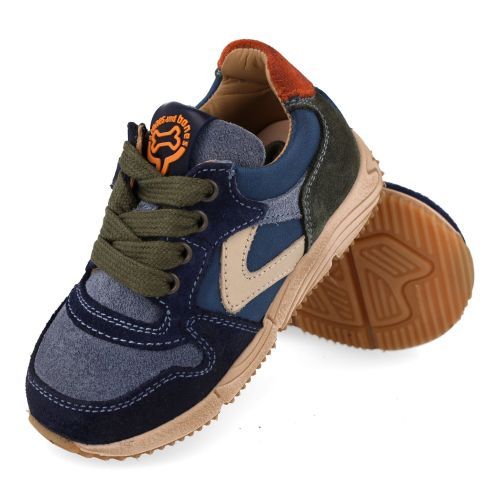 Stones and bones sneakers jeans bl Jongens (sneakers jeans blauw suède  - Coly 5464) - Junior Steps