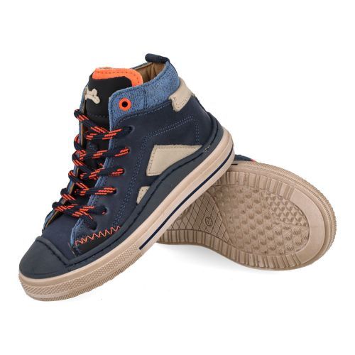 Stones and bones sneakers blauw Jongens (sneakers jongens blauw suède - laset 5258) - Junior Steps