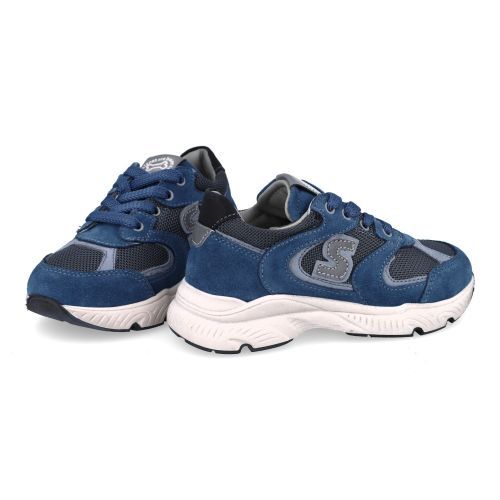 Stones and bones sneakers blauw Jongens (sneakers jongens blauw suède - Pepin 5517) - Junior Steps
