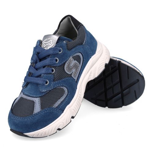 Stones and bones sneakers blauw Jongens (sneakers jongens blauw suède - Pepin 5517) - Junior Steps