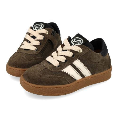 Stones and bones sneakers kaki Jongens (sneakers jongens kaki suède - lemmi 5316) - Junior Steps