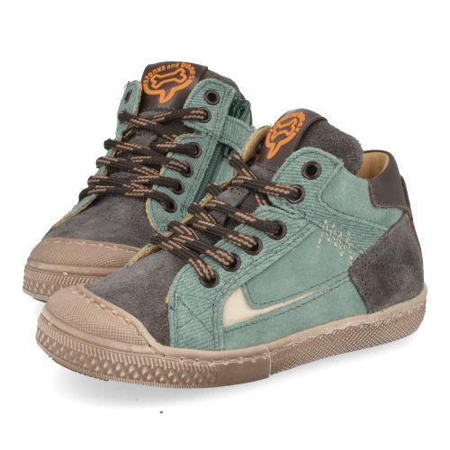 Stones and bones sneakers grijs Jongens (sneakers kaki grijs suède - liam 5287) - Junior Steps