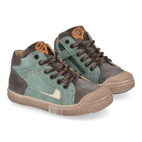 Stones and bones sneakers grijs Jongens (sneakers kaki grijs suède - liam 5287) - Junior Steps