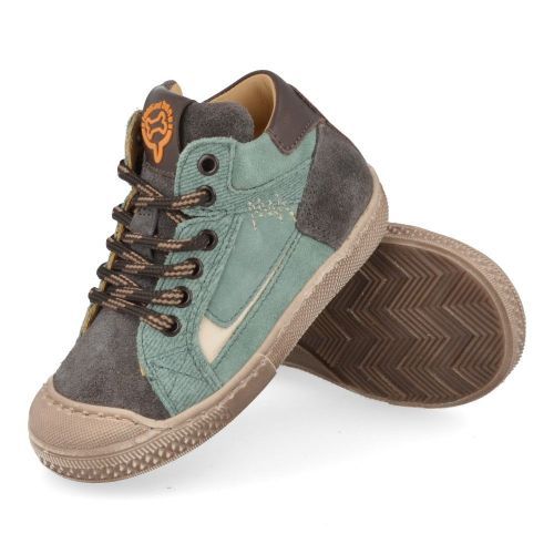 Stones and bones sneakers grijs Jongens (sneakers kaki grijs suède - liam 5287) - Junior Steps