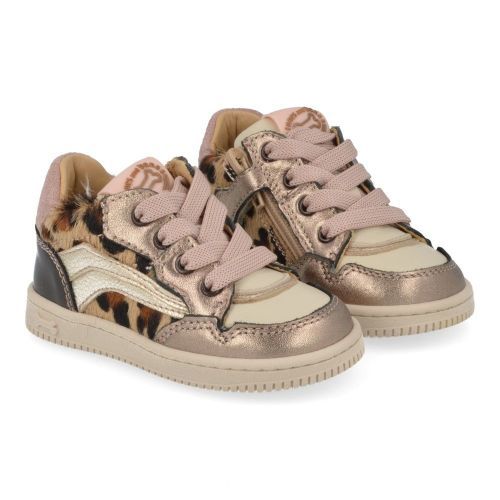Stones and bones sneakers ecru Meisjes (sneakers meisjes ecru met leopard - need 5331) - Junior Steps
