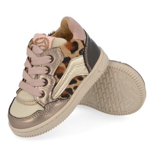 Stones and bones sneakers ecru Meisjes (sneakers meisjes ecru met leopard - need 5331) - Junior Steps