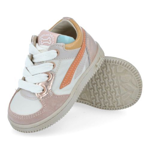 Stones and bones sneakers ecru Meisjes (sneakers meisjes ecru rozé - nomi 4989) - Junior Steps