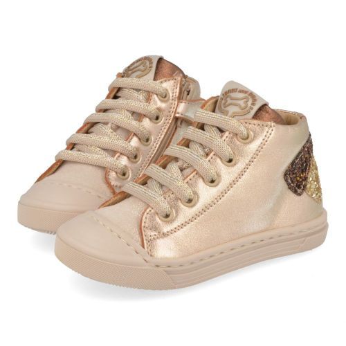 Stones and bones sneakers beige Meisjes (sneakers meisjes goud metallic leder - myra 5293) - Junior Steps