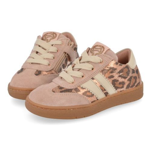 Stones and bones sneakers roze Meisjes (sneakers meisjes roze leopard - lemmi 5316) - Junior Steps