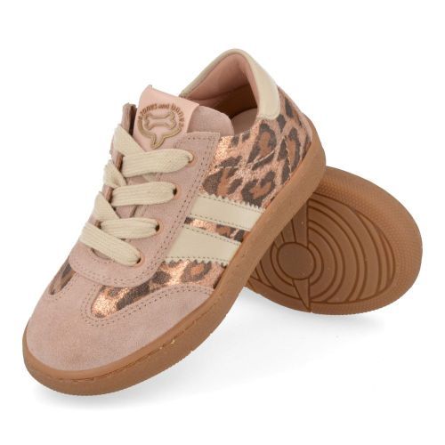 Stones and bones sneakers roze Meisjes (sneakers meisjes roze leopard - lemmi 5316) - Junior Steps