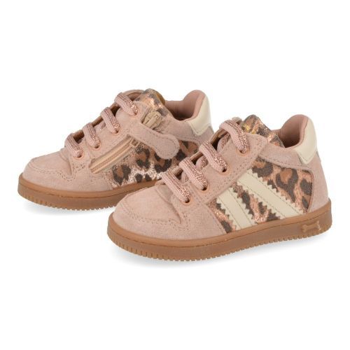 Stones and bones sneakers roze Meisjes (sneakers meisjes roze leopard - naif 5318) - Junior Steps