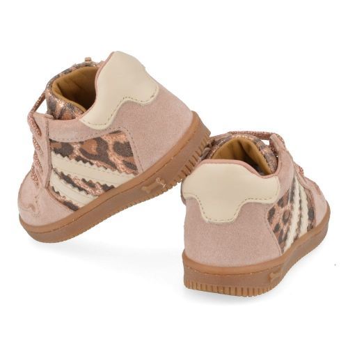 Stones and bones sneakers roze Meisjes (sneakers meisjes roze leopard - naif 5318) - Junior Steps