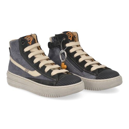 Stones and bones sneakers grijs Jongens (sneakers donker grijs met bescherm top - mistra 5303) - Junior Steps