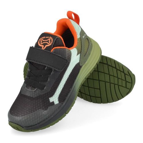 Stones and bones sneakers Zwart Jongens (sneakers zwart met velcrosluiting - swift 4928) - Junior Steps
