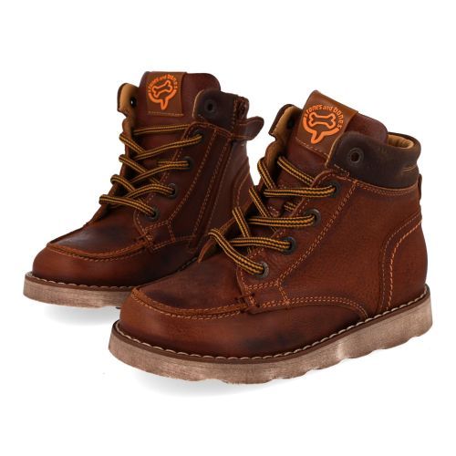 Stones and bones Schnürstiefel cognac Jungen (Benji 5525) - Junior Steps