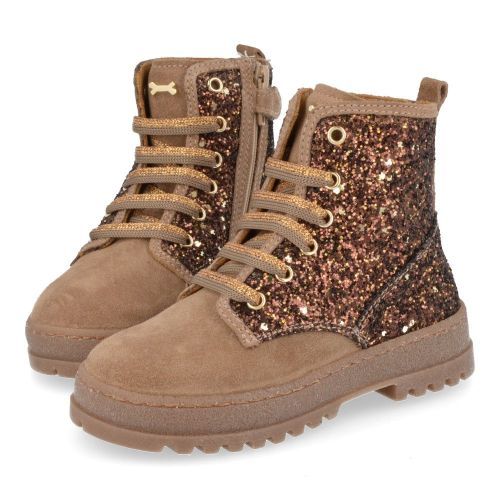 Stones and bones Botte à lacets beige Filles (blesa 5264) - Junior Steps