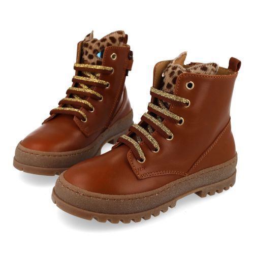 Stones and bones Lace-up boot cognac Girls (svasa 5255) - Junior Steps