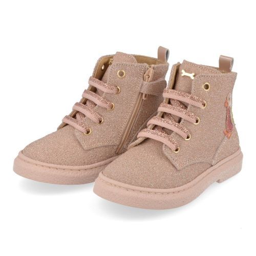 Stones and bones Botte à lacets rose Filles (pamy 5416) - Junior Steps