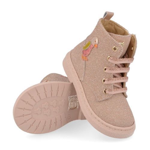 Stones and bones Botte à lacets rose Filles (pamy 5416) - Junior Steps