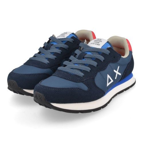Sun68 sneakers blauw spikkel  ( - blauwe sneakerZ34301T) - Junior Steps