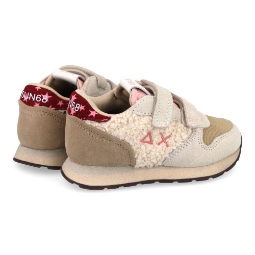 Sun68 sneakers beige Meisjes (sneakers beige met wol accent - BZ46408 31) - Junior Steps
