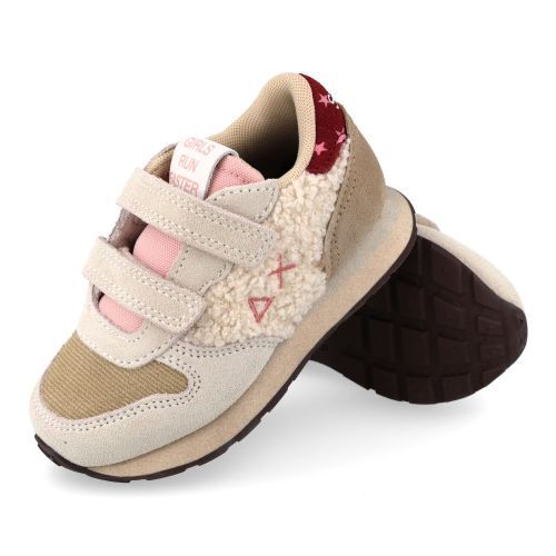 Sun68 sneakers beige Meisjes (sneakers beige met wol accent - BZ46408 31) - Junior Steps
