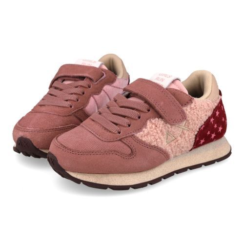 Sun68 sneakers roze Meisjes (sneakers Roze met wol accent - KZ46408 04) - Junior Steps